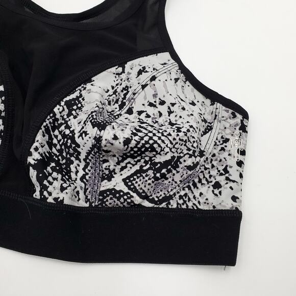 HPE Impact Bra 2.0, Black Graffiti Women's Size L - Picture 3 of 9